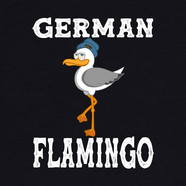 Seagull Flamingo German Bird Sea Beach Water by Monstershirts